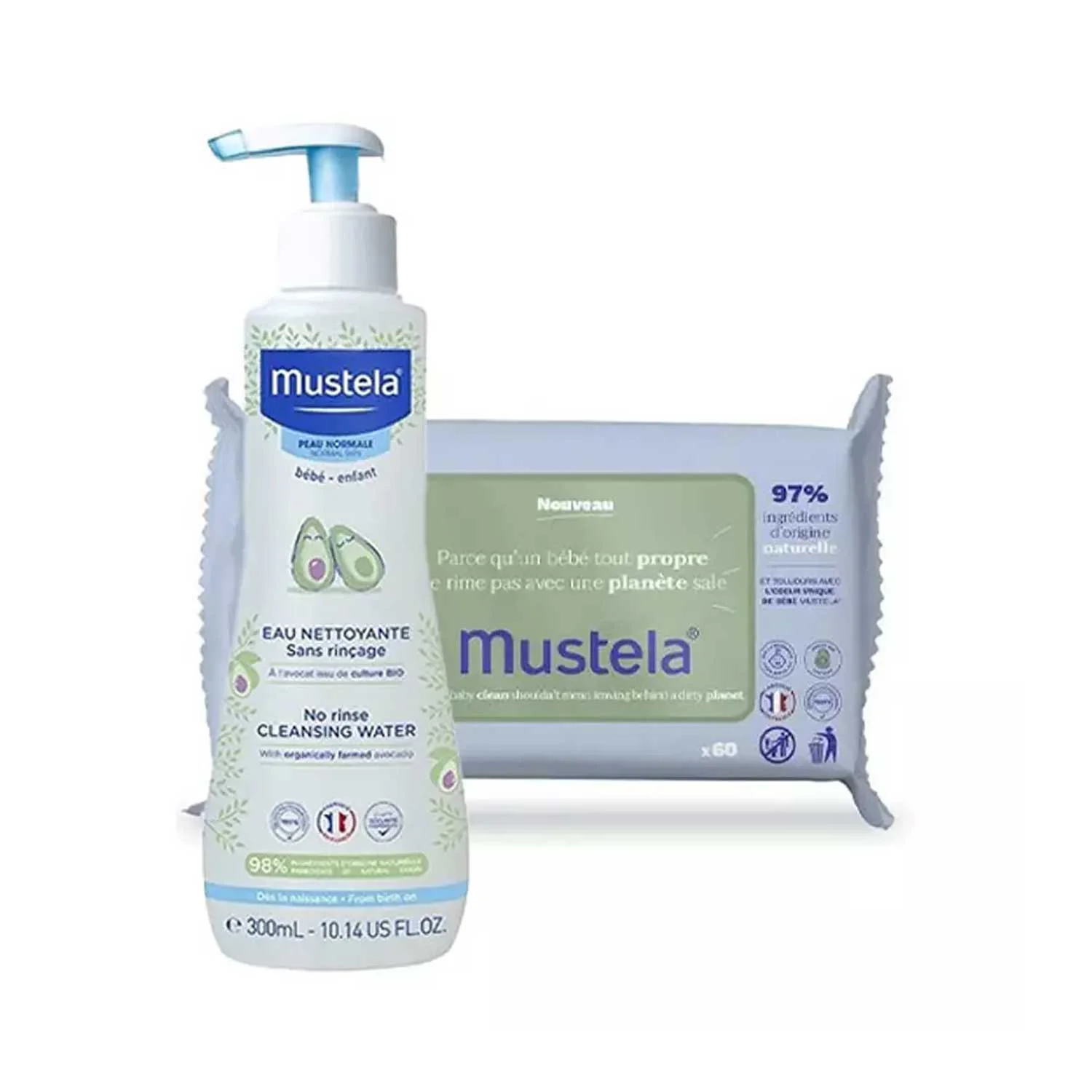 Mustela - Bipack Fluido Detergente + Salviette