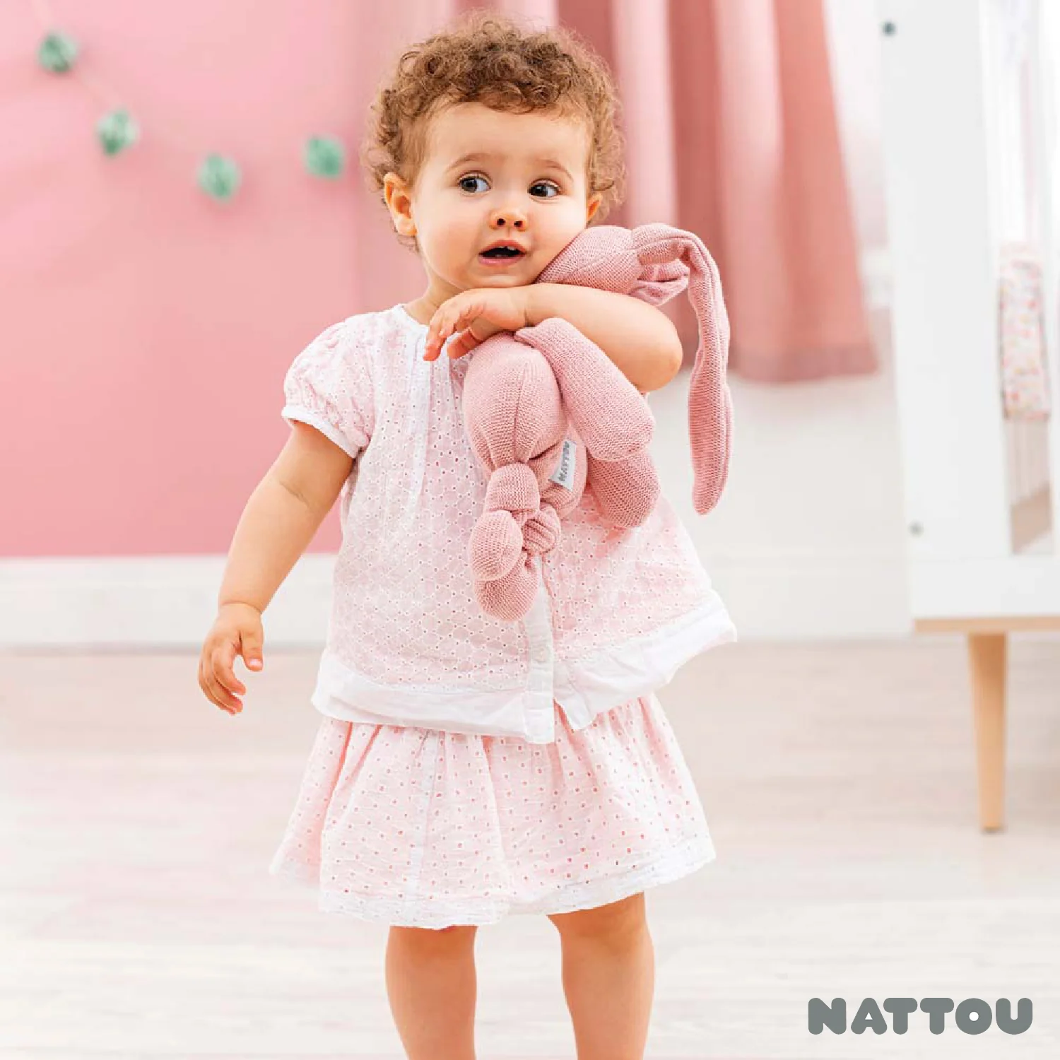 Nattou - Lapidou cotone rosa - Image 2