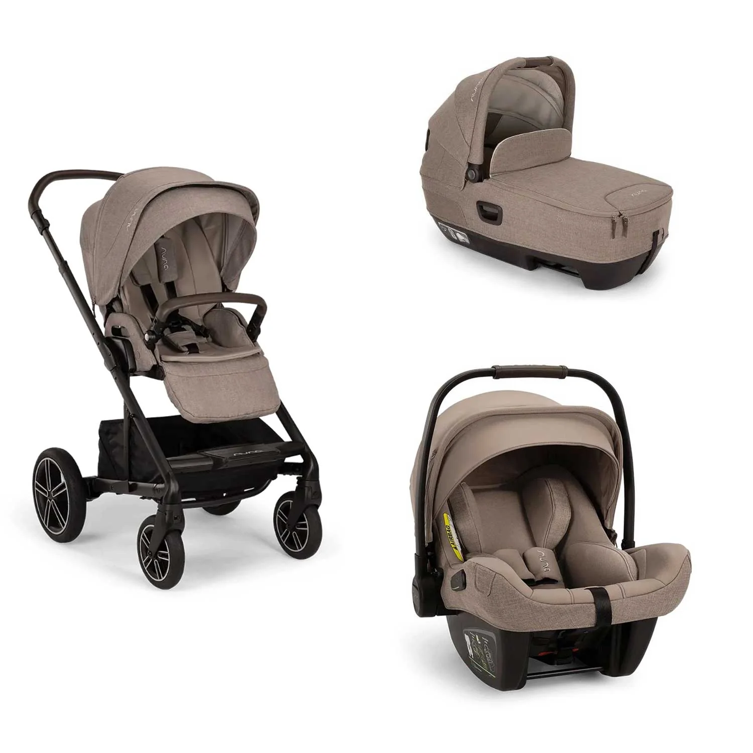 Nuna - Trio Mixx Con Navicella Cari Next + Seggiolino Auto Pipa Next Isize - Image 2