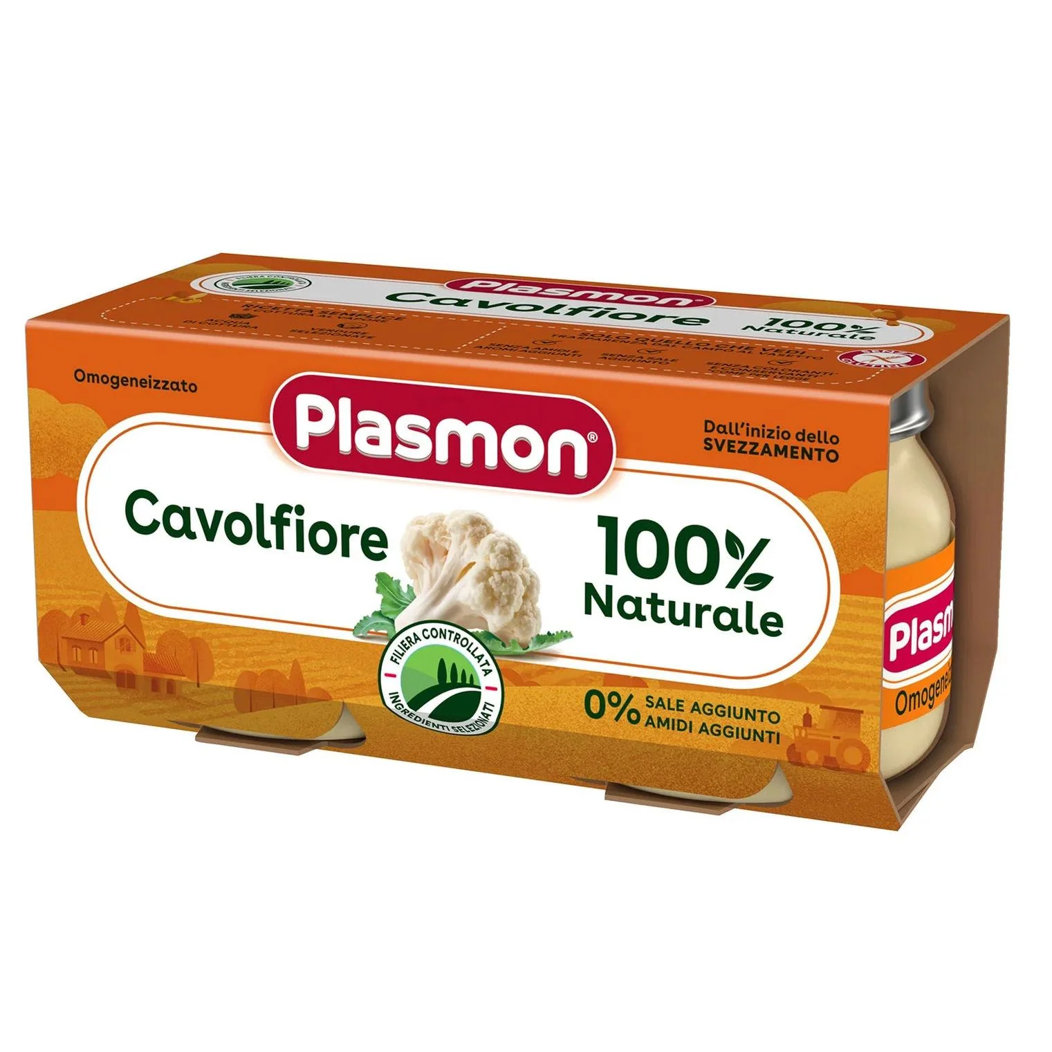 Plasmon - Omogeneizzato Cavolfiore: Confezione 2x80 gr