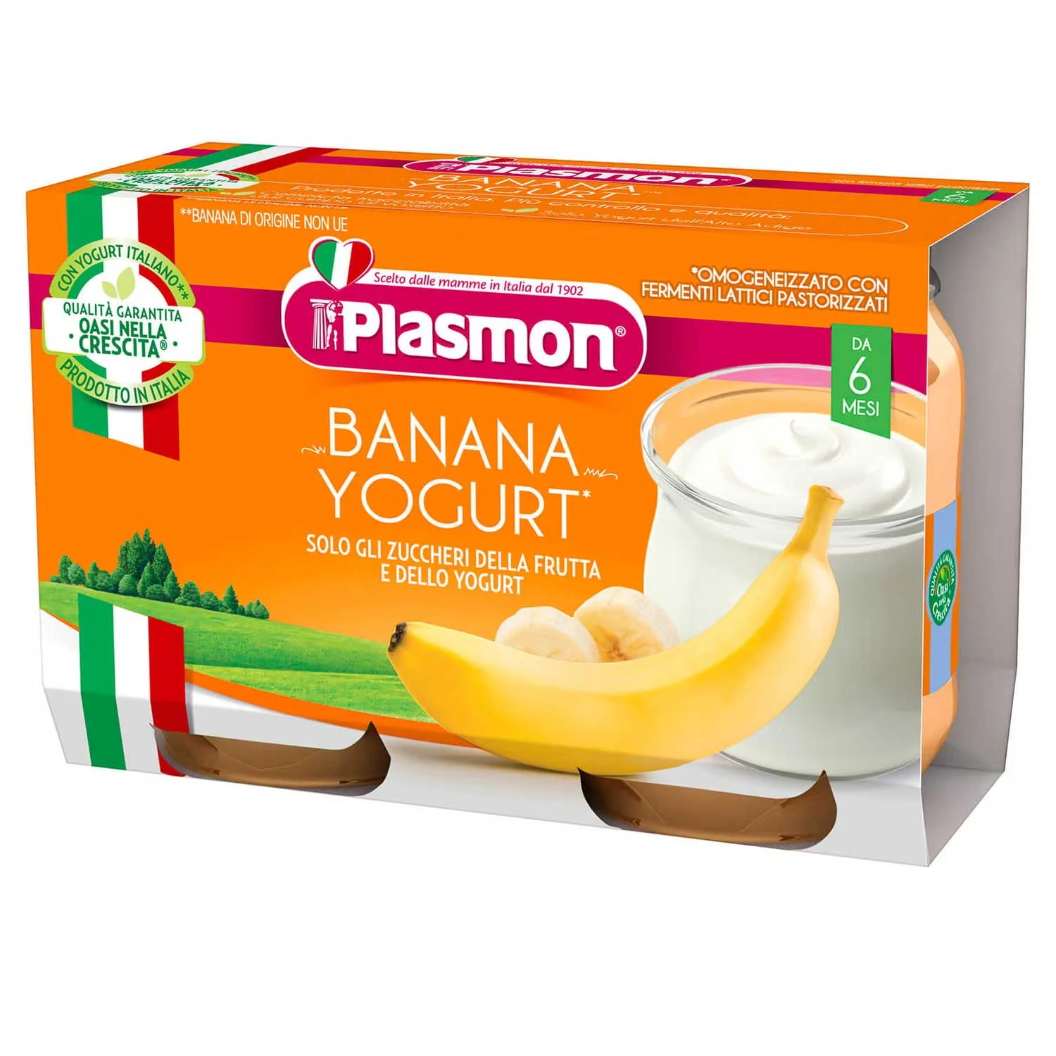 Plasmon - Omogeneizzato Yogurt Banana: Confezione 2x120gr
