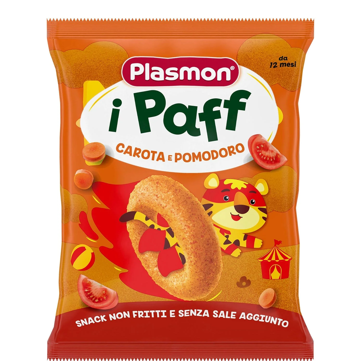 Plasmon - Paff Pomodoro Carota: Confezione 15 gr