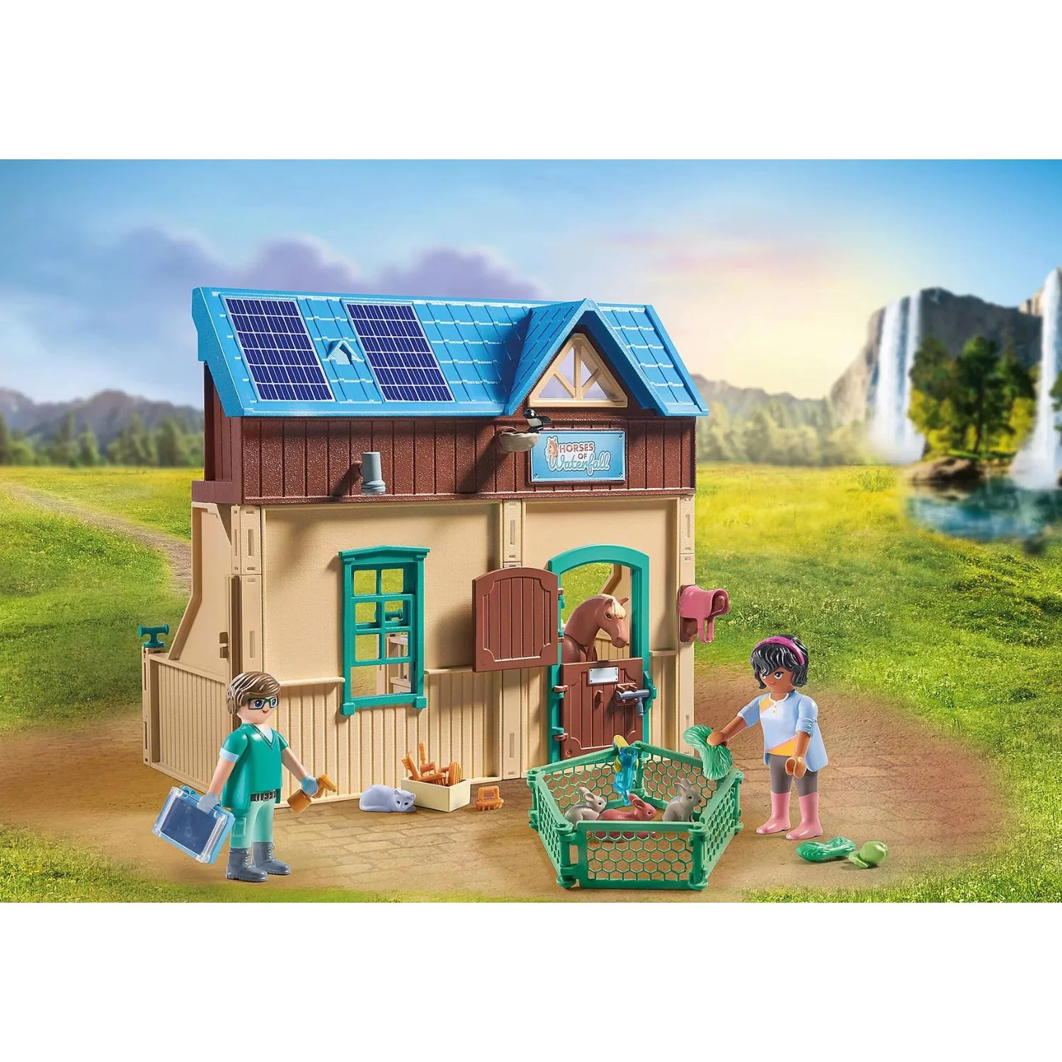 Playmobil - Stalla con veterinario 71352 - Image 6
