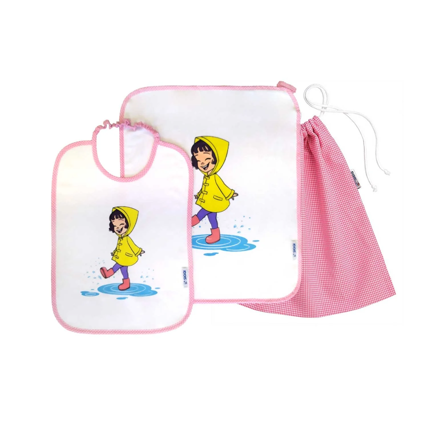 Siggi - Set Asilo Bimba 3pz Asciugamano Sacchetta Bavaglino - Image 9
