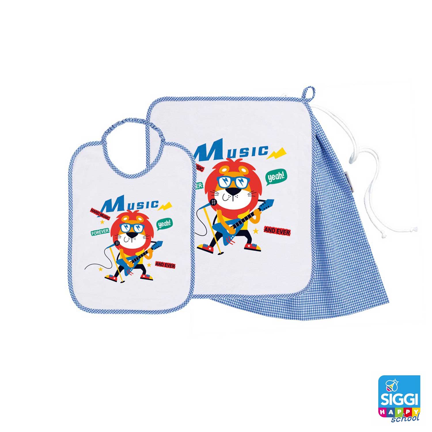 Siggi - Set Asilo Bimbo 3pz Asciugamano Sacchetta Bavaglino - Image 12