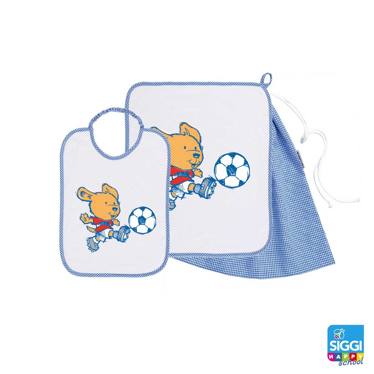 Siggi - Set Asilo Bimbo 3pz Asciugamano Sacchetta Bavaglino - Image 7