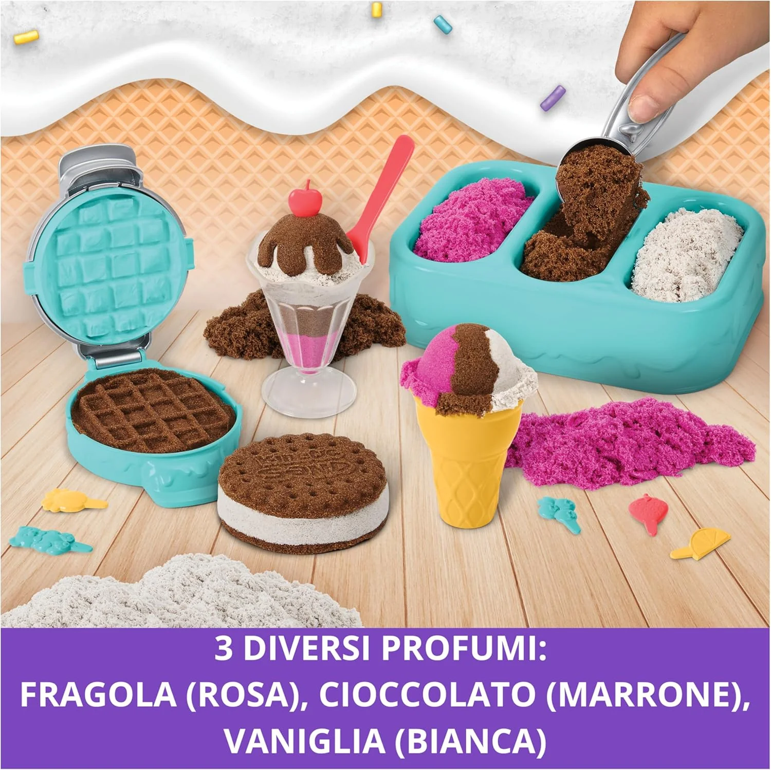 Spin Master - Kinetic Sand playset Gelati Deliziosi - Image 3
