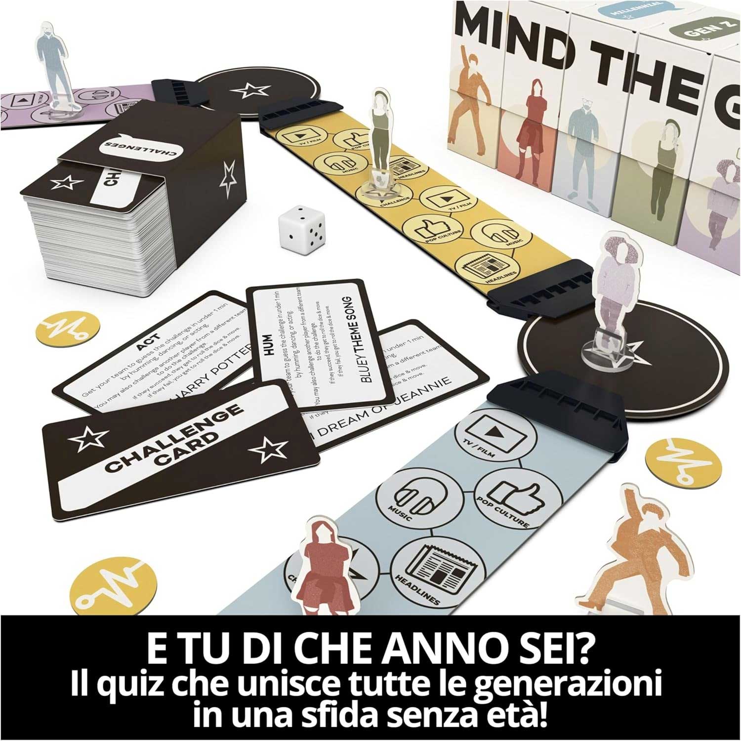 Spin Master -  Mind The Gap Il Quiz Intergenerazionale, Domande dalla Gen Alpha ai Boomer - Image 4