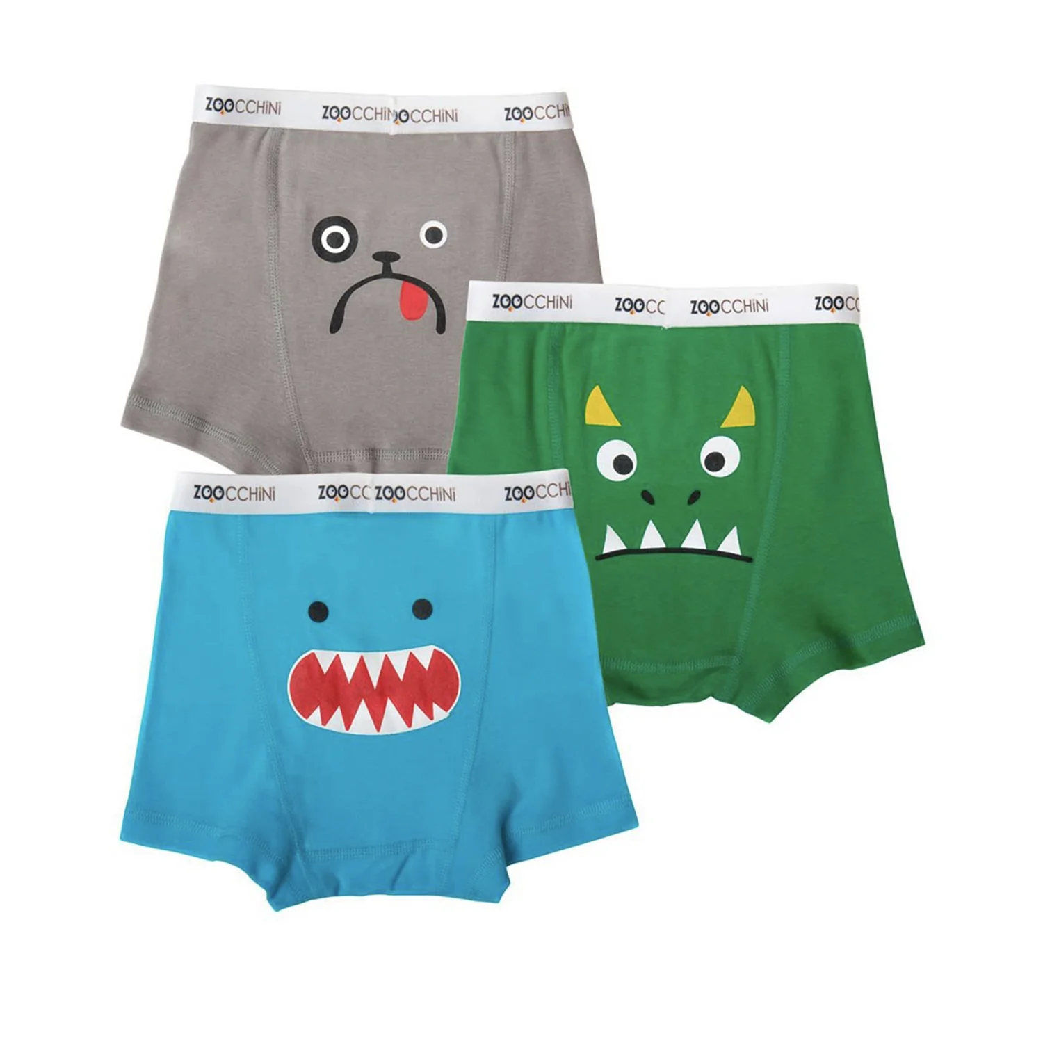 Zoocchini - Boxer Bimbo Amici Mostri - Pacco da 3, 100% Cotone Bio - Image 6